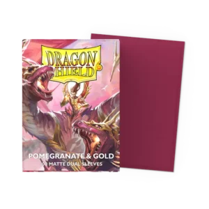 DS Matte Dual Pomegranate & Gold Sleeves 100ct
