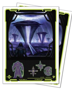 UP Apex Sleeves: Black Mythic 105ct